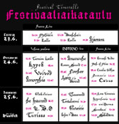 Aikataulu - Timetable