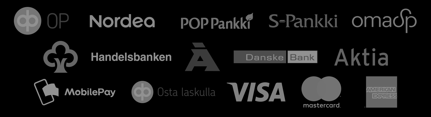 Maksutavat - Payment options